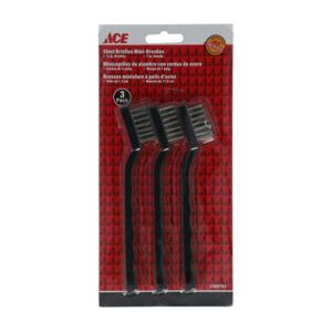 Ace 3-Piece Mini Scraper Brush Black Ace 3-Piece Mini Scraper Brush Black